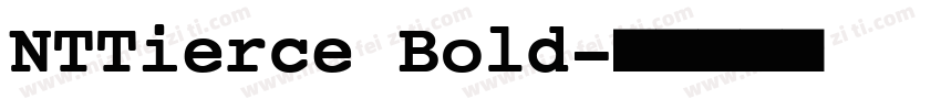 NTTierce Bold字体转换